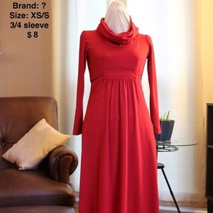 Floor-length Cowl Neck Dress